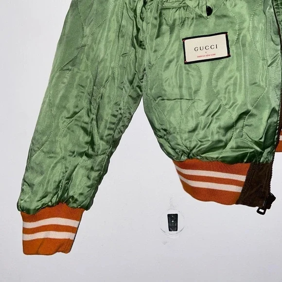 Gucci 2017 Striped Varsity Jacket Designed by Alessandro Michele size M​​​​ - Picture 14 of 16